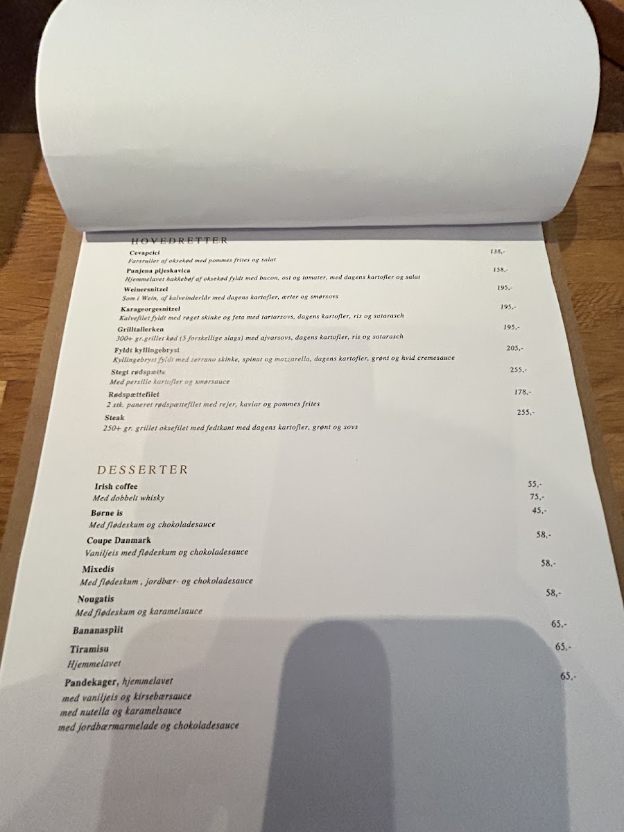 Menu Restaurant Dino-1