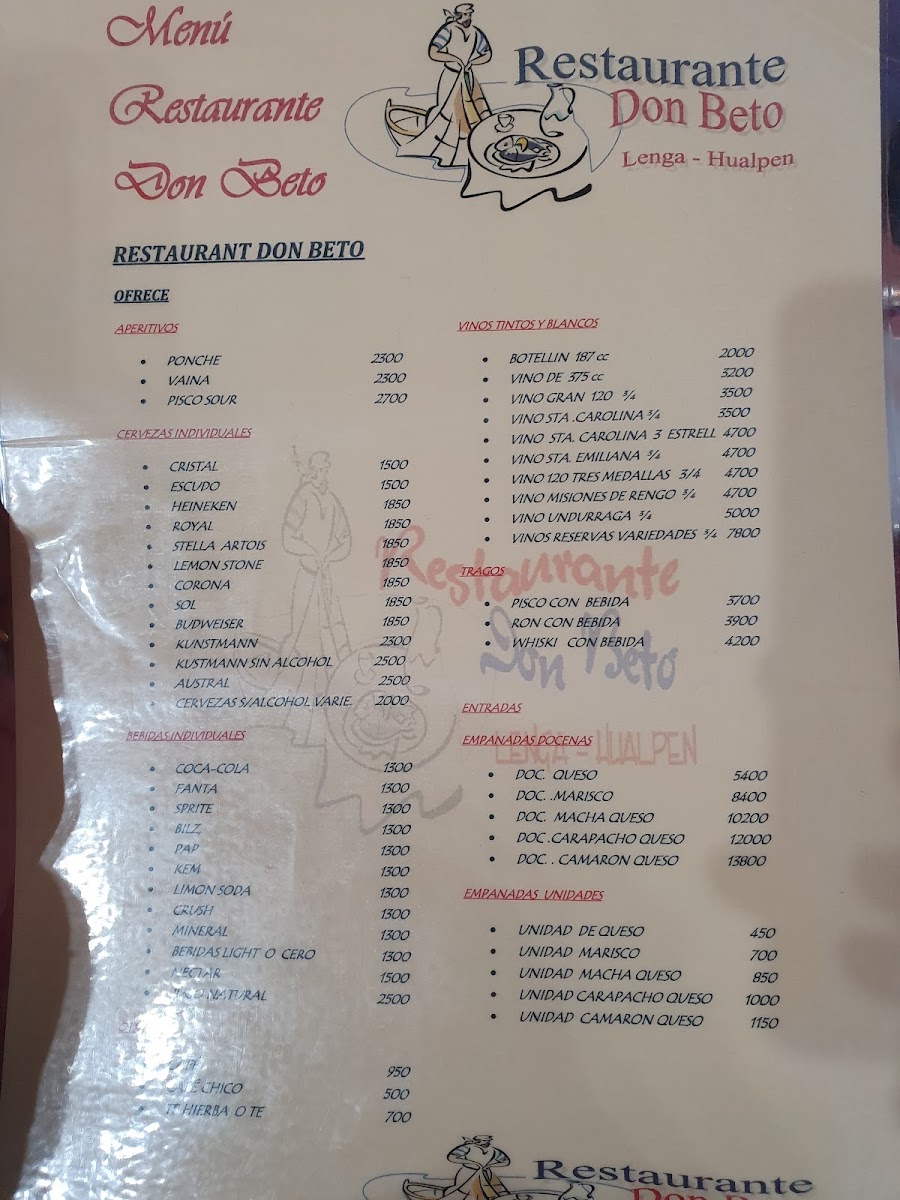 Menu Restaurant Don Beto-2