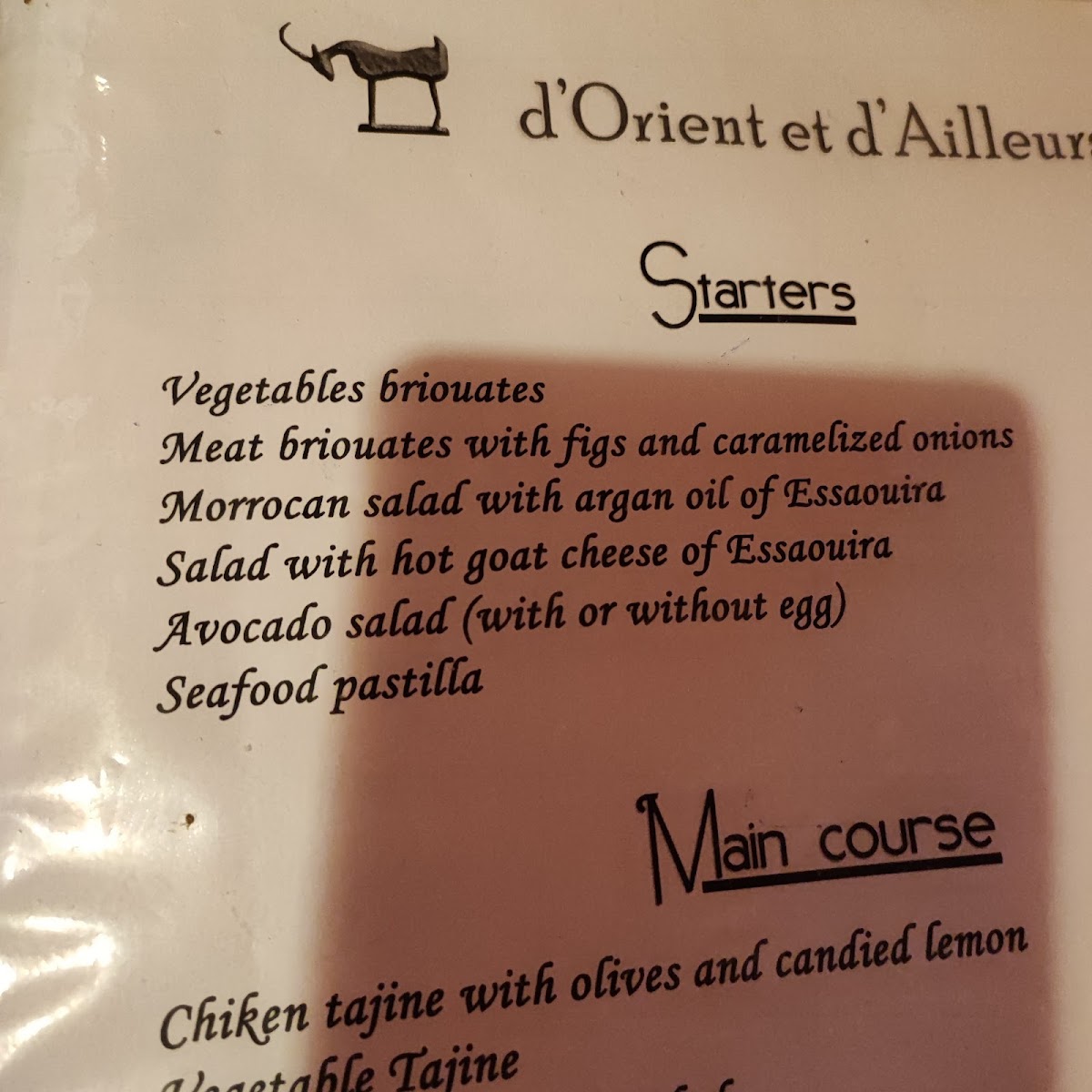 Menu Restaurant D'orient Et D'ailleurs-3