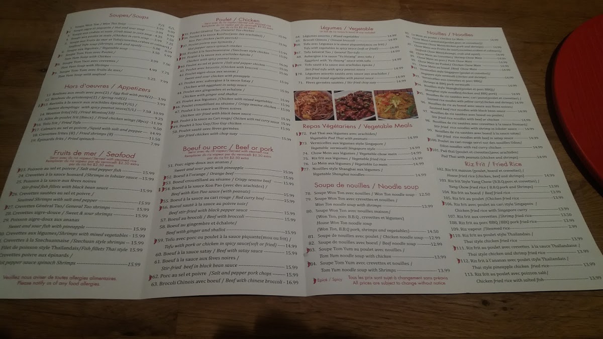 Menu Restaurant Dragon Phénix-10