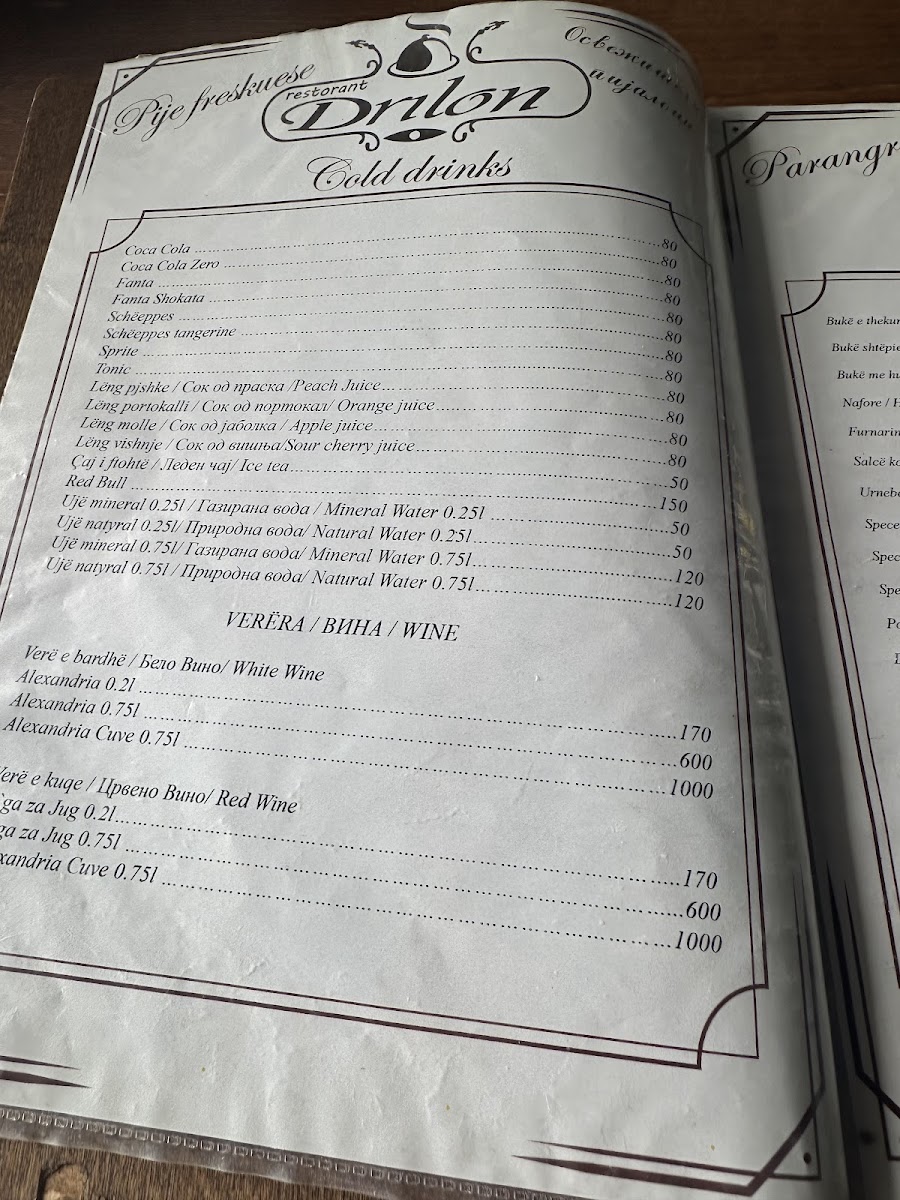 Menu Restaurant Drilon-5
