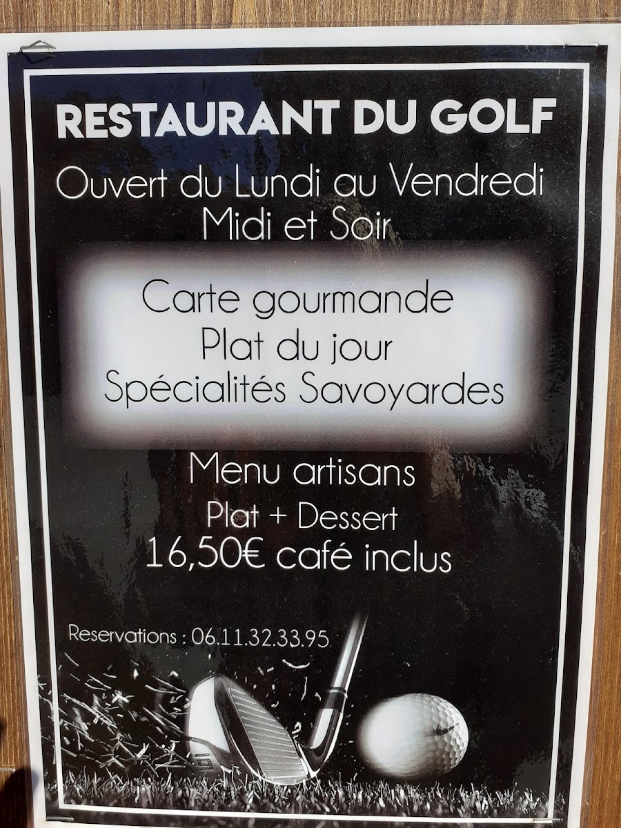 Menu Restaurant Du Golf-3