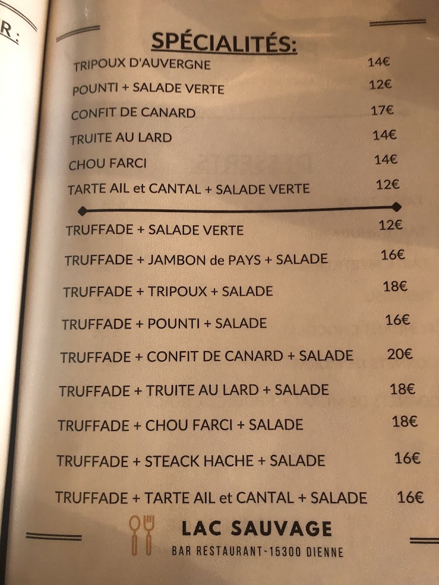 Menu Restaurant Du Lac Sauvage-10