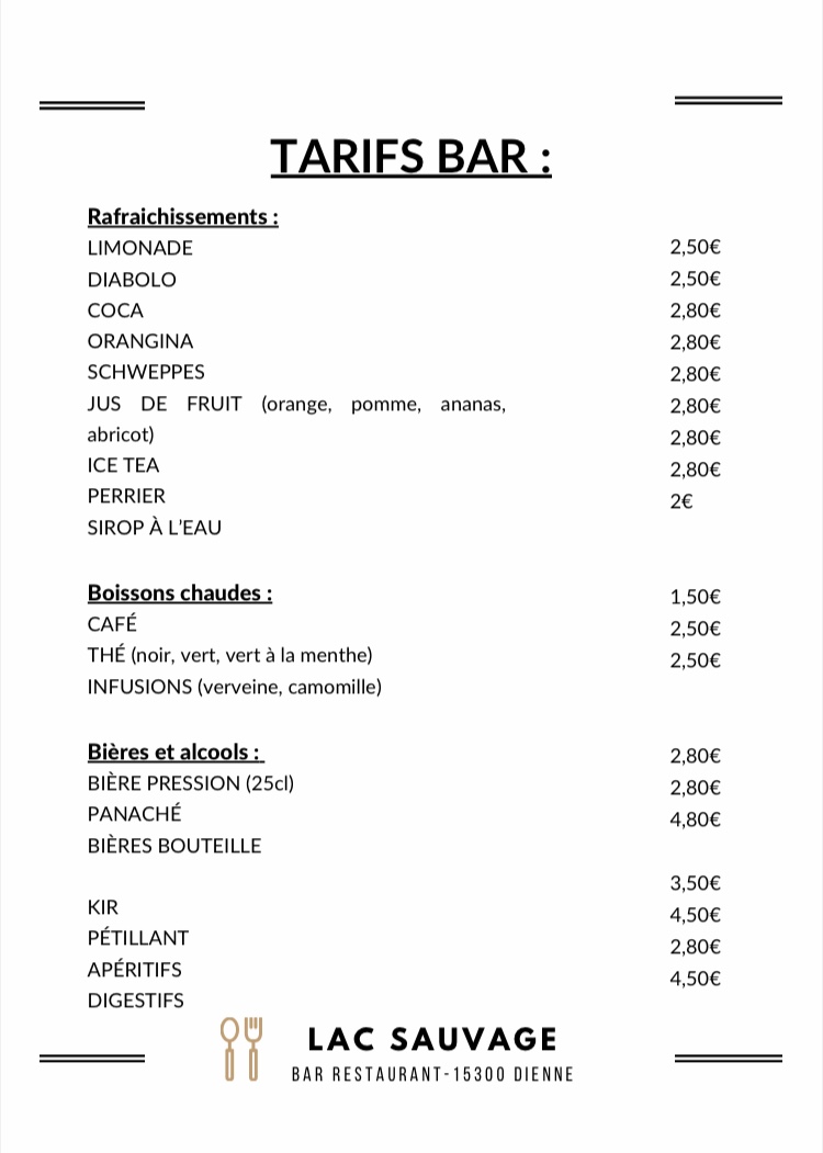 Menu Restaurant Du Lac Sauvage-4