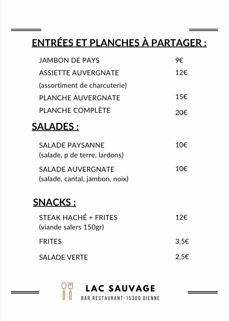 Menu Restaurant Du Lac Sauvage-5