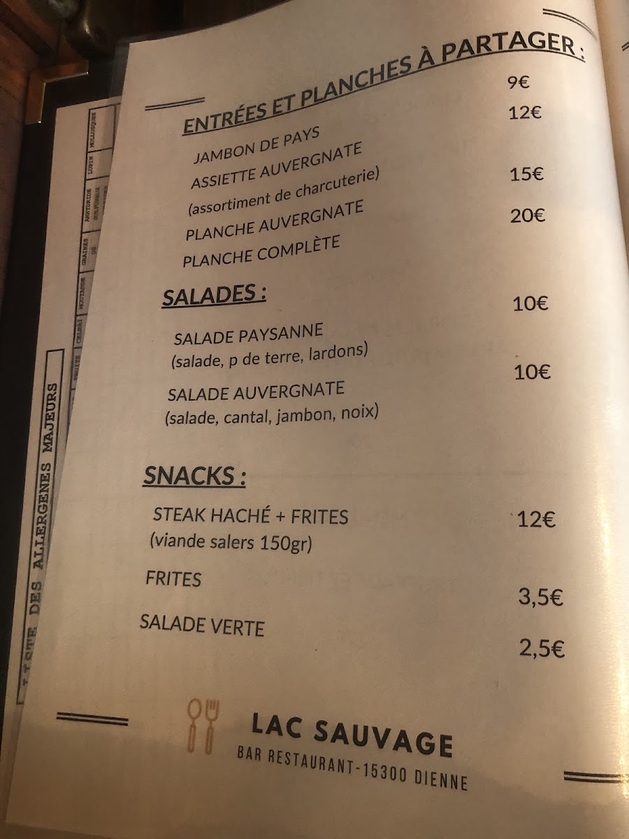 Menu Restaurant Du Lac Sauvage-7