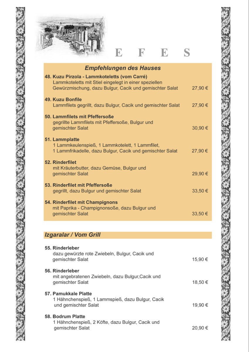 Menu Restaurant Efes-1