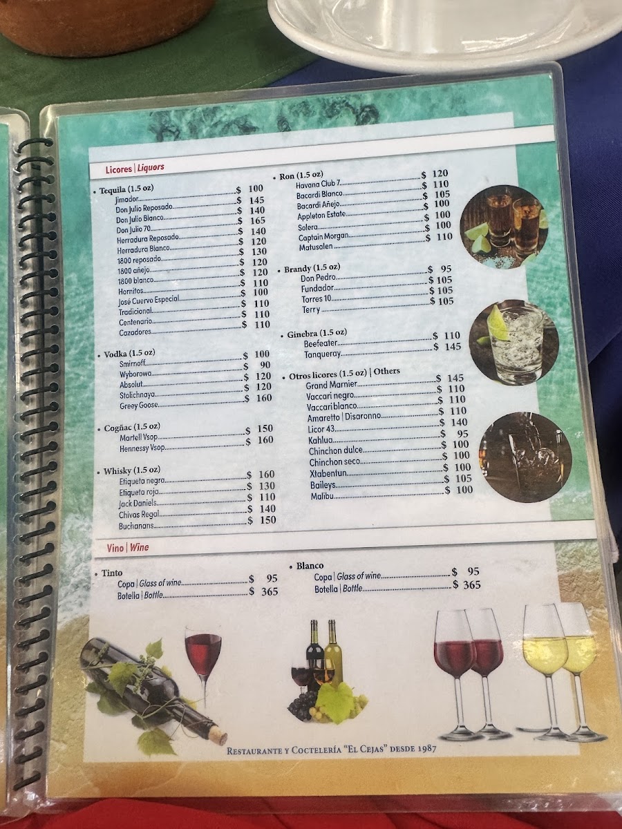 Menu Restaurant El Cejas-1