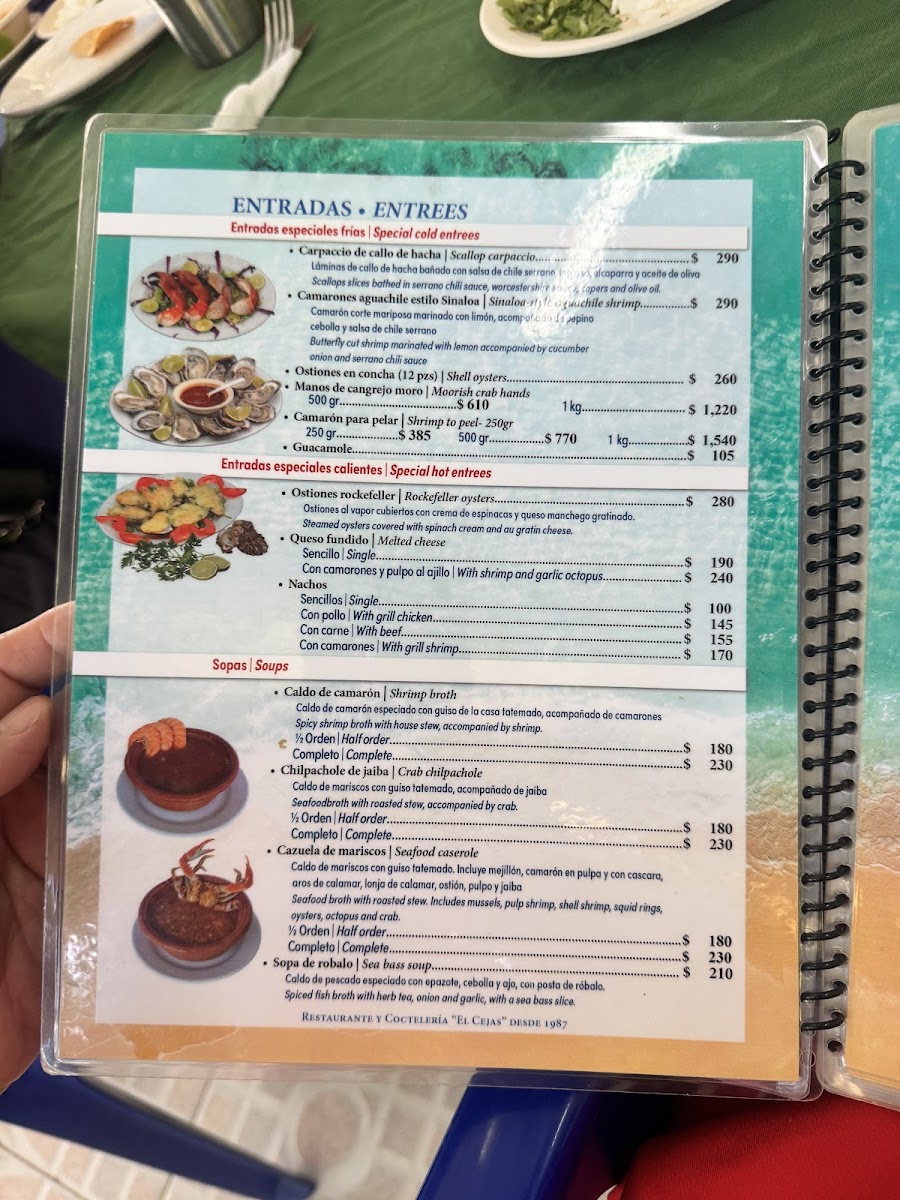 Menu Restaurant El Cejas-2
