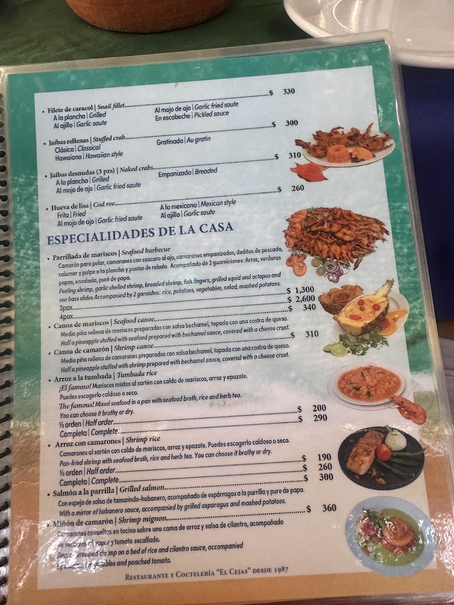 Menu Restaurant El Cejas-9