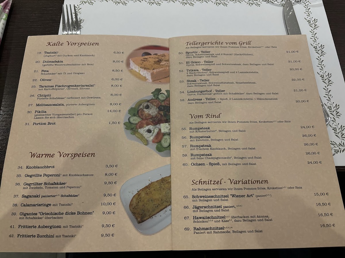 Menu Restaurant El Greco-1