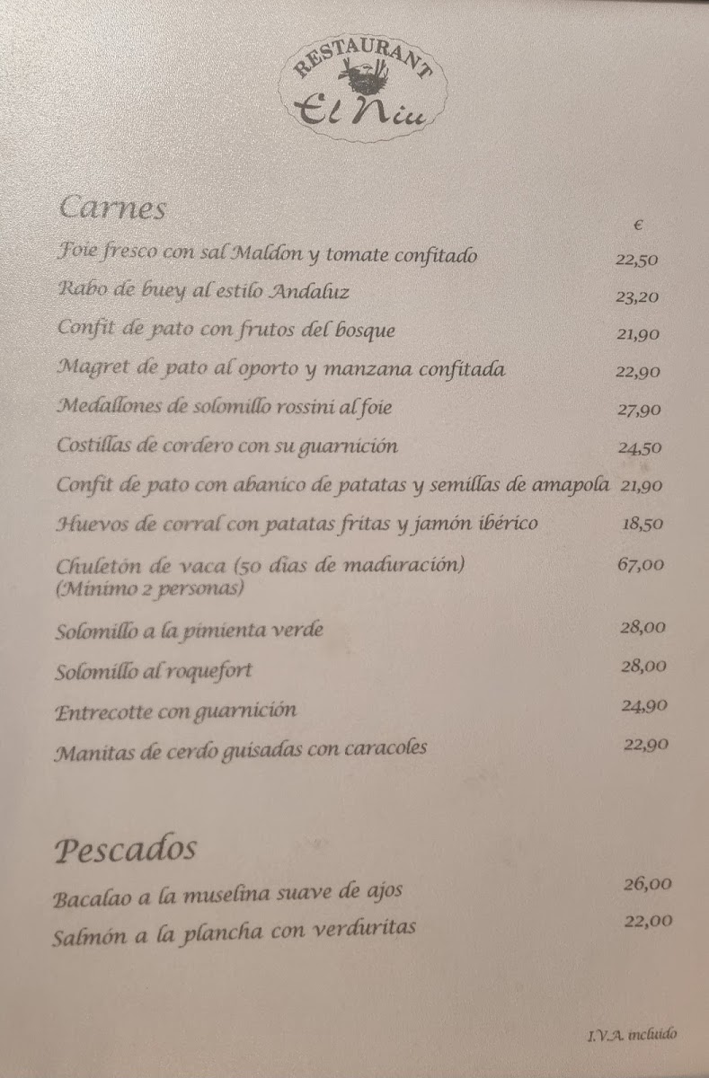 Menu Restaurant El Niu-2