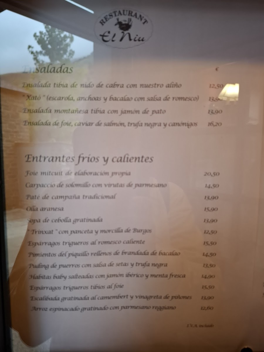 Menu Restaurant El Niu-4