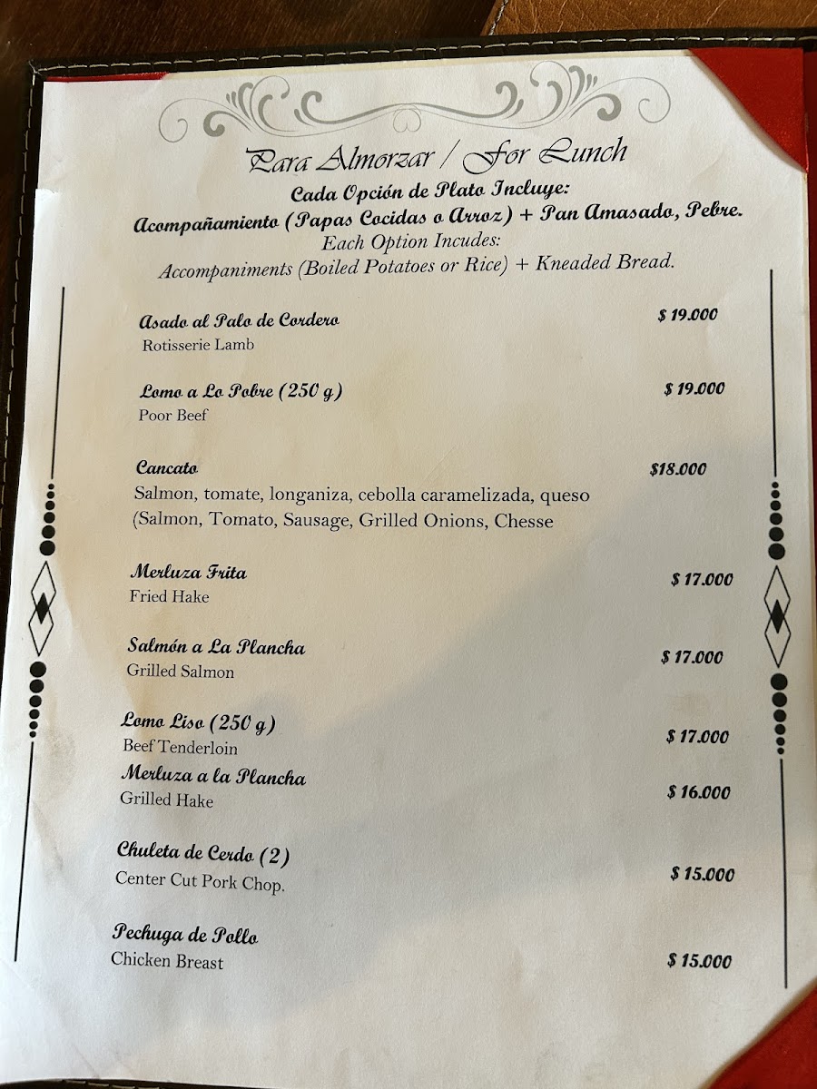 Menu Restaurant El Nuevo Cimarron-2
