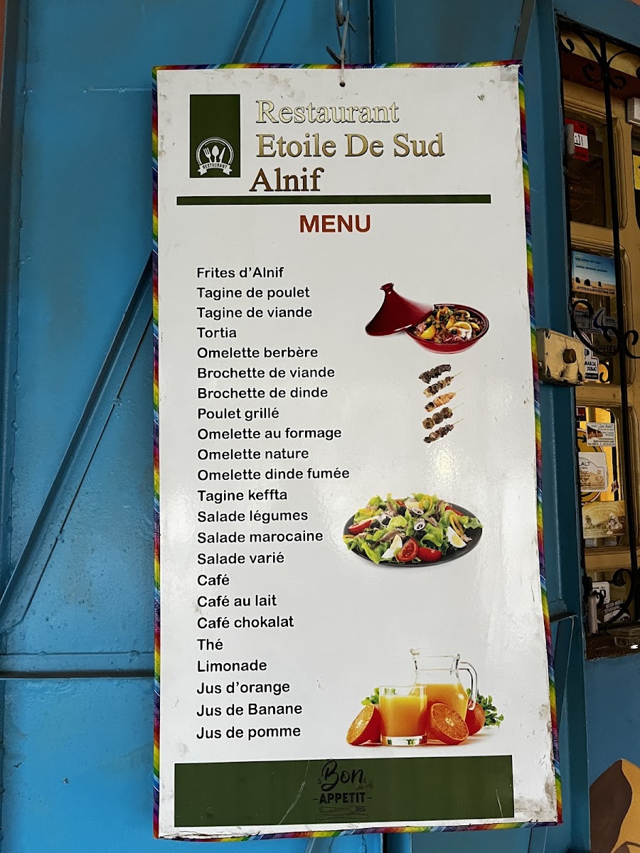 Menu Restaurant Etoile Du Sud-3