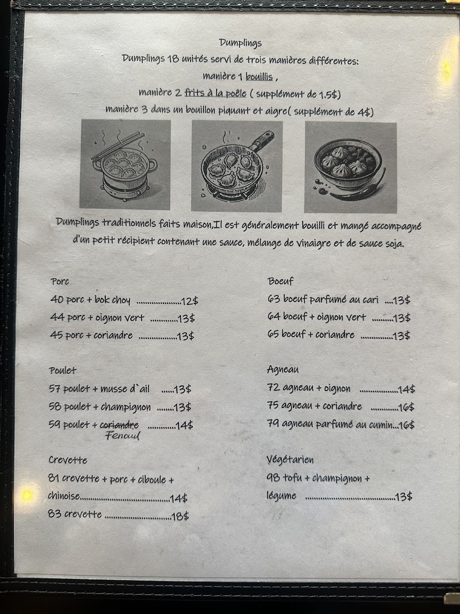 Menu Restaurant Étoile Rouge-1