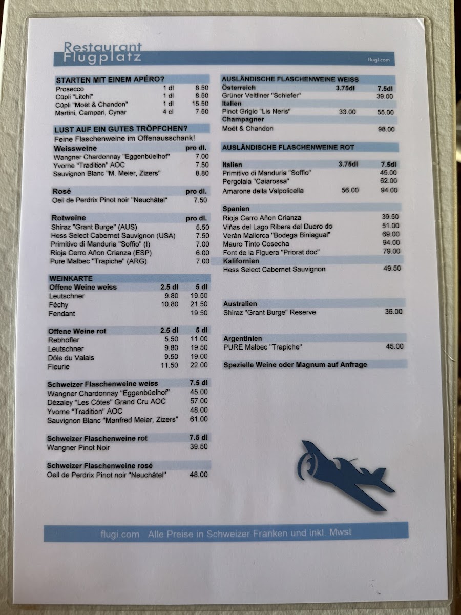 Menu Restaurant Flugplatz Wangen-4