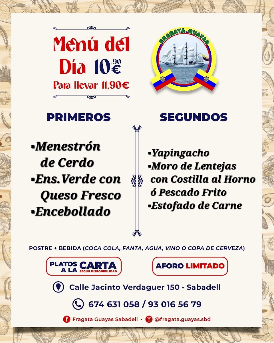 Menu Restaurant Fragata Guayas Sabadell-10