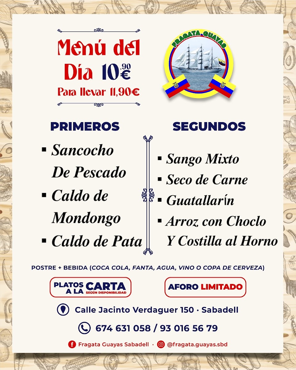 Menu Restaurant Fragata Guayas Sabadell-5