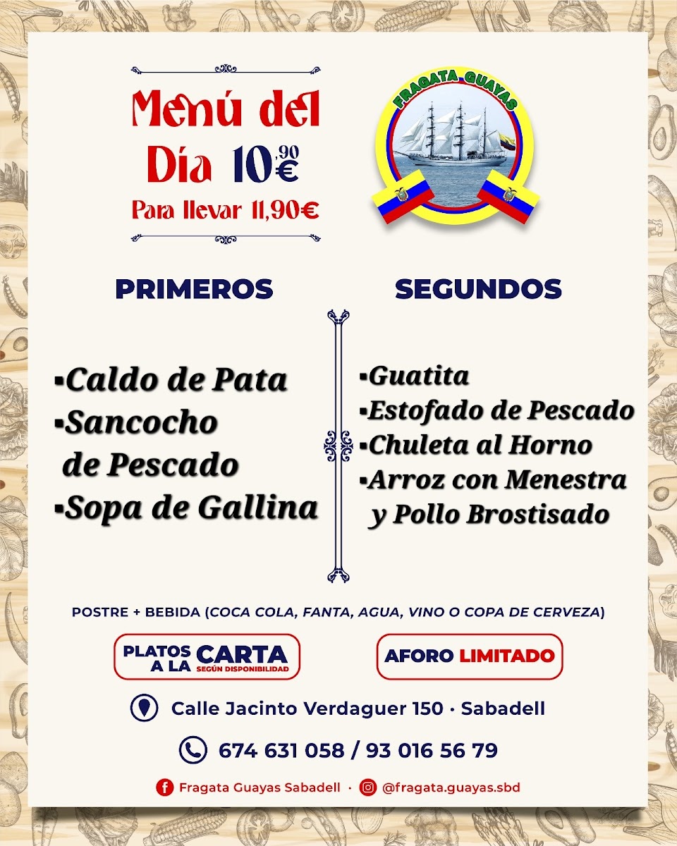 Menu Restaurant Fragata Guayas Sabadell-7