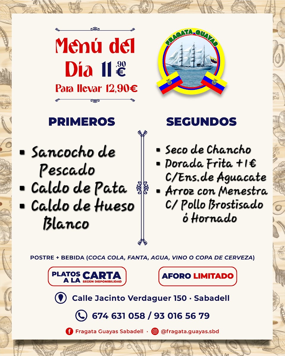 Menu Restaurant Fragata Guayas Sabadell-9
