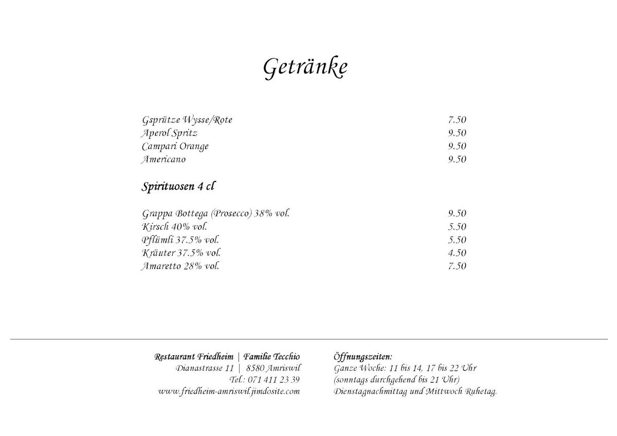 Menu Restaurant Friedheim Amriswil-10