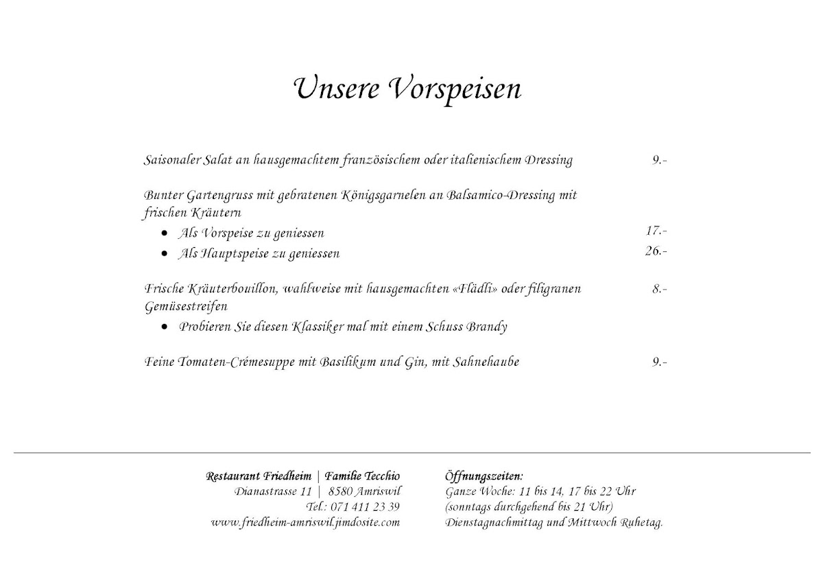 Menu Restaurant Friedheim Amriswil-9