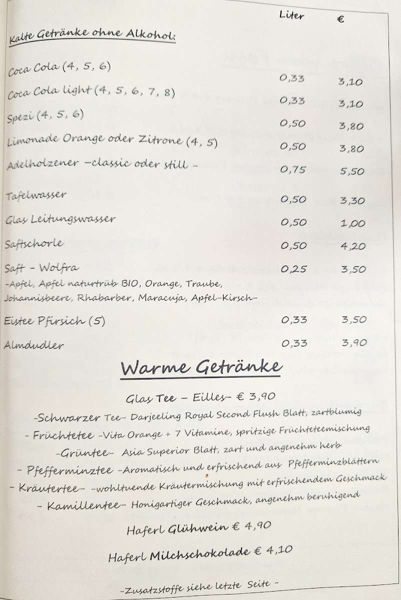 Menu Restaurant Gasthaus Pfeil-2