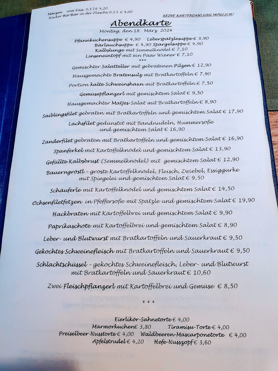Menu Restaurant Gasthaus Pfeil-9