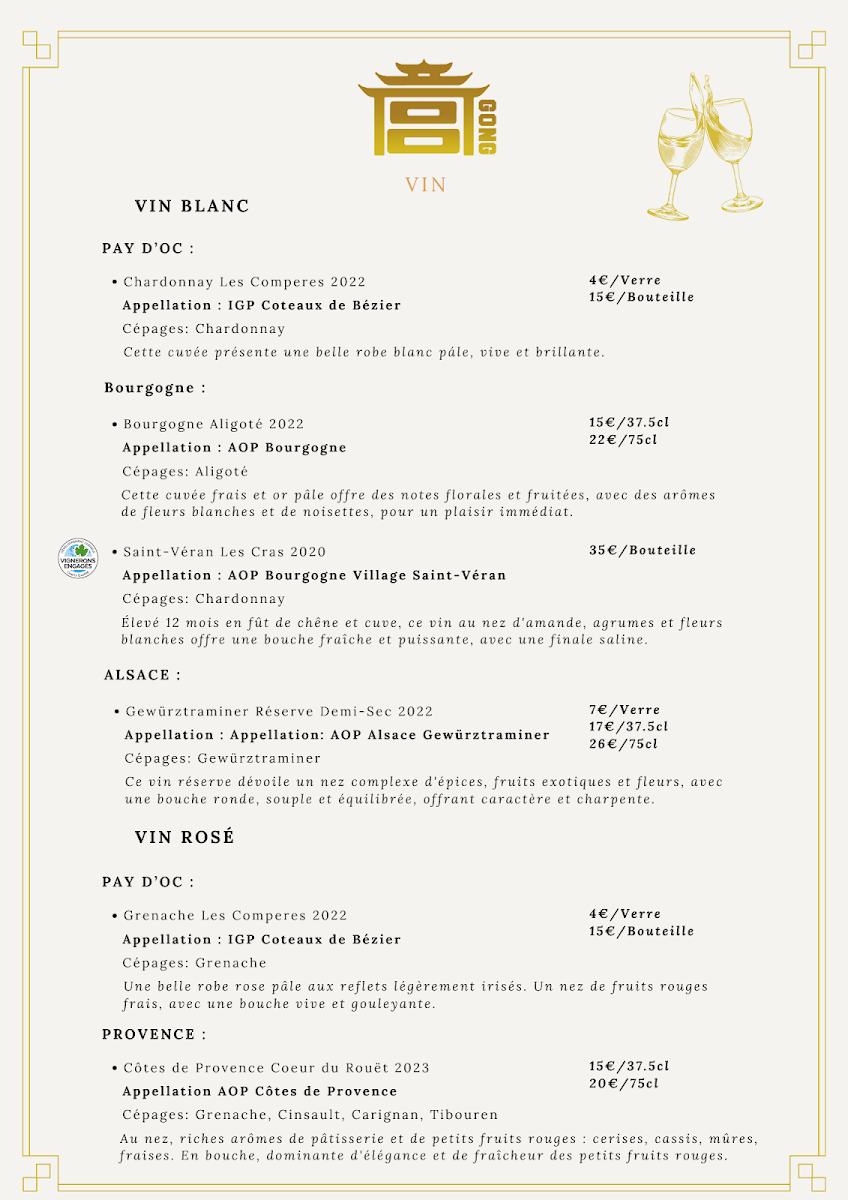 Menu Restaurant Gong-9