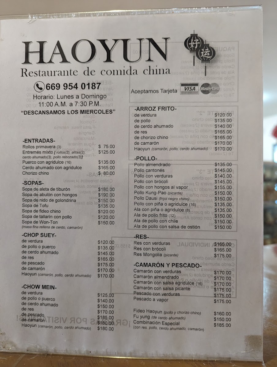 Menu Restaurant Haoyun-3