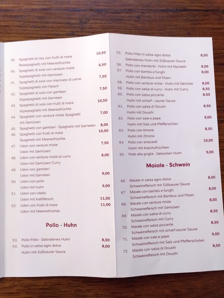 Menu Restaurant Hong Kong-1