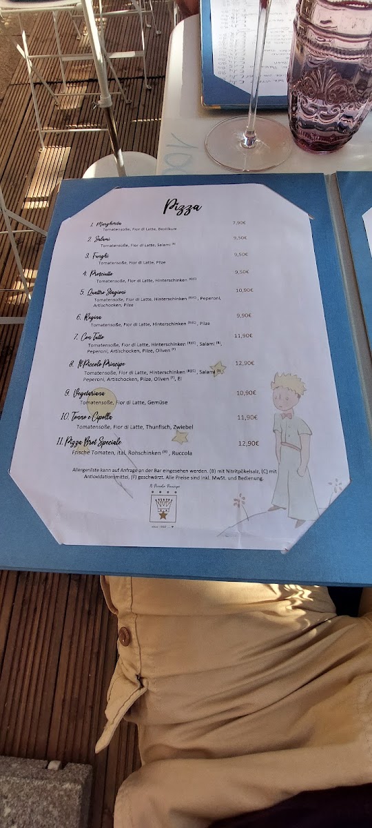 Menu Restaurant Il Piccolo Principe-1