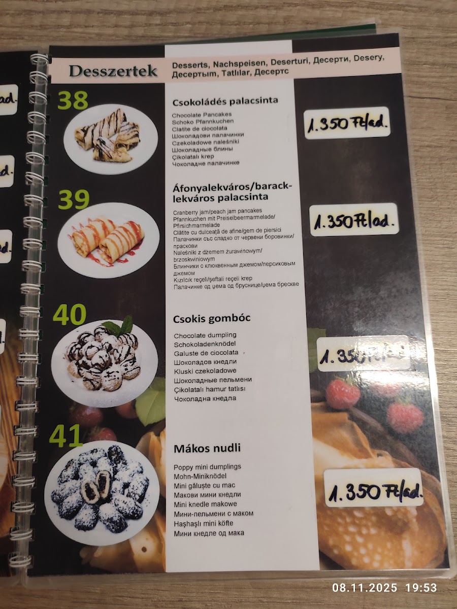 Menu Restaurant In The M1 Autohof Lébény-10