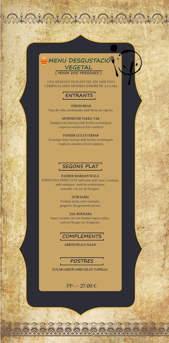 Menu Restaurant Indian Chilli-1