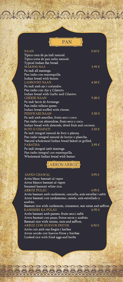 Menu Restaurant Indian Chilli-5