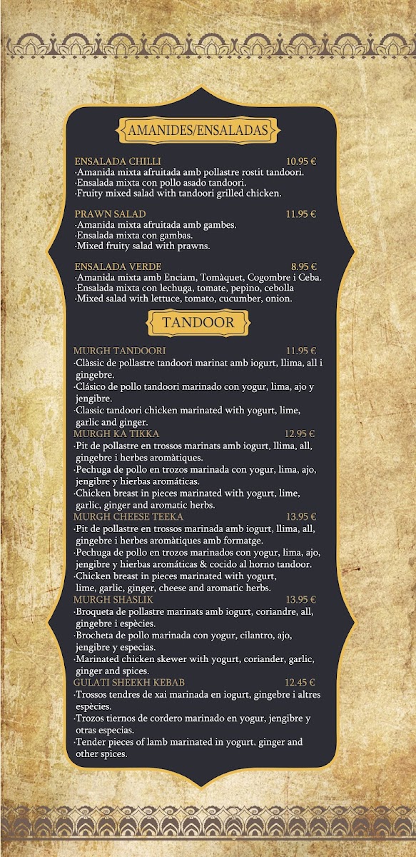 Menu Restaurant Indian Chilli-8