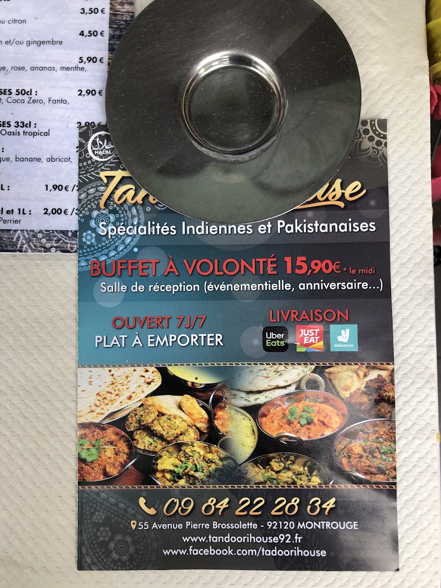 Menu Restaurant Indien Tandoori House-6