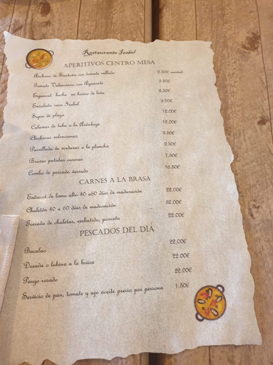 Menu Restaurant Isabel-2