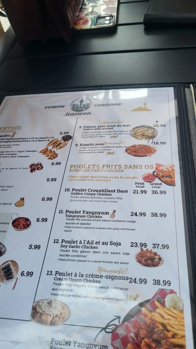 Menu Restaurant Itaewon-10