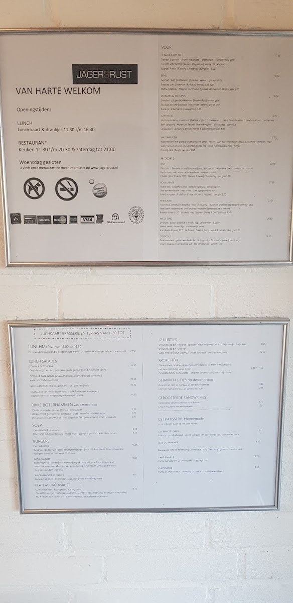 Menu Restaurant Jagersrust-1