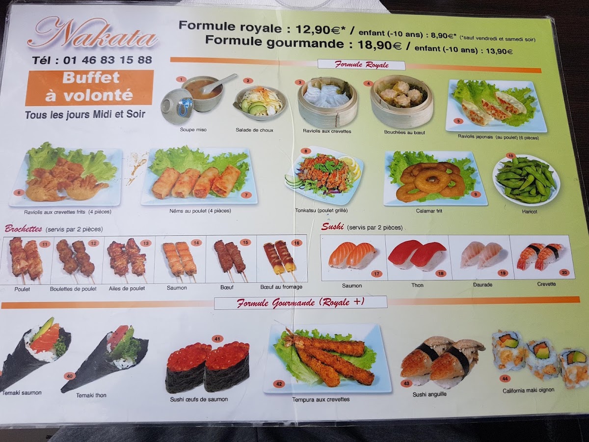Menu Restaurant Japonais Nakata-1