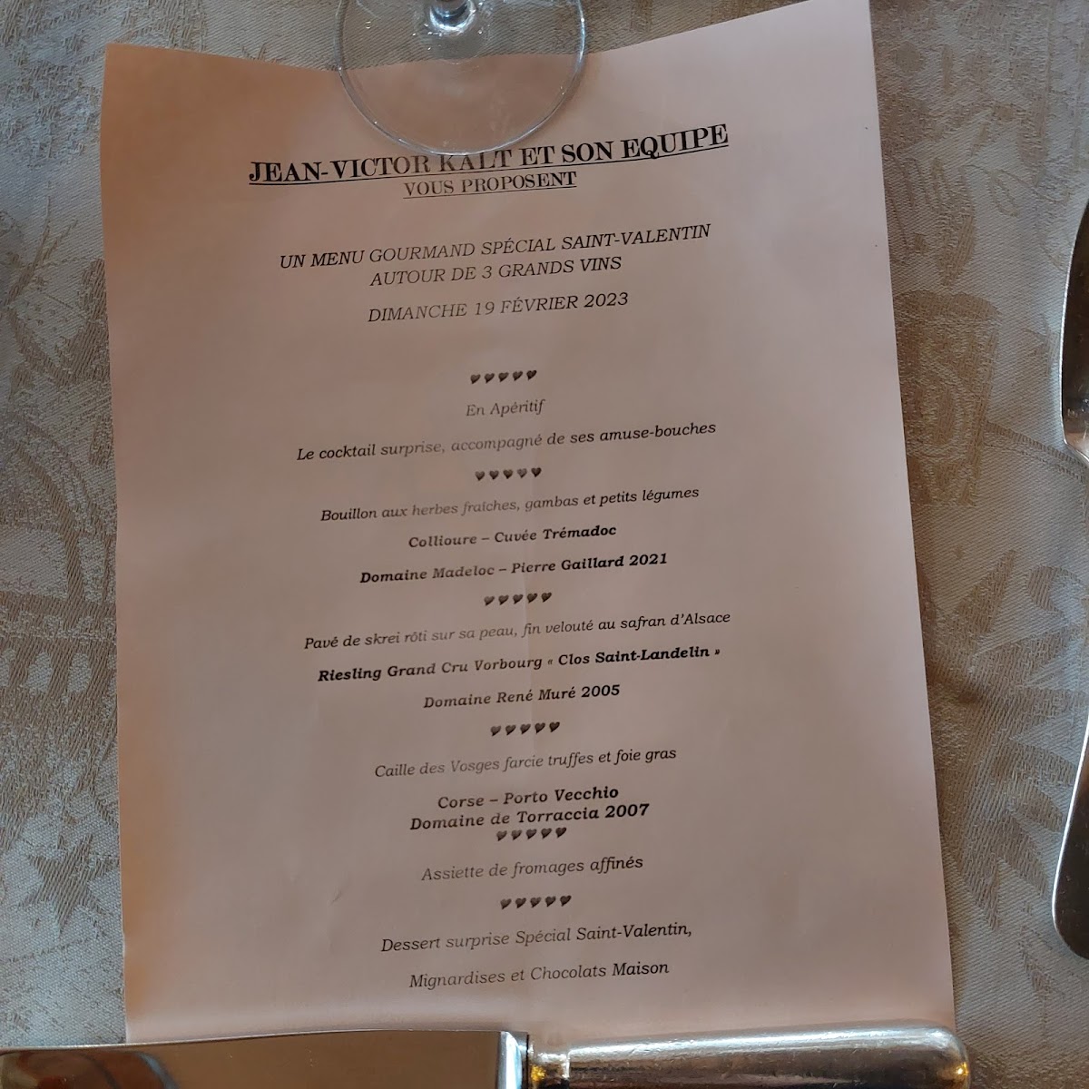 Menu Restaurant Jean-Victor Kalt-1