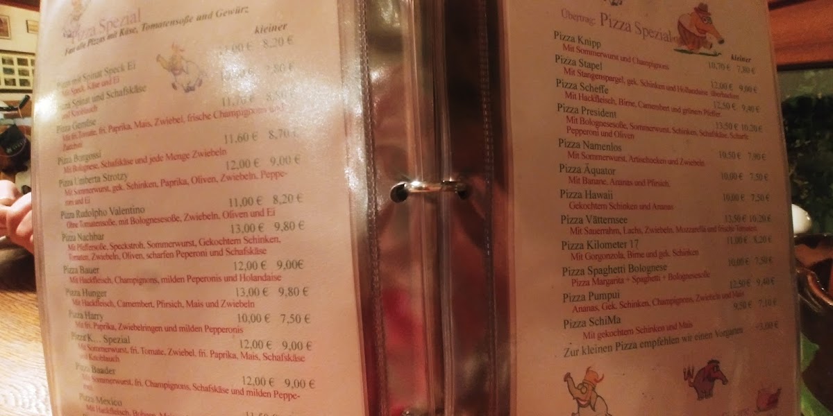 Menu Restaurant 'kaffeehaus Hannibal'-1