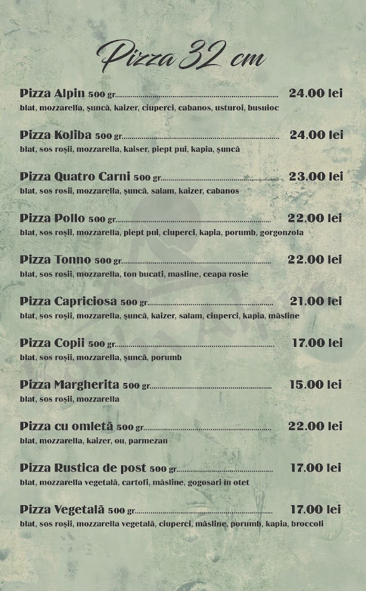 Menu Restaurant Koliba Alpin-2