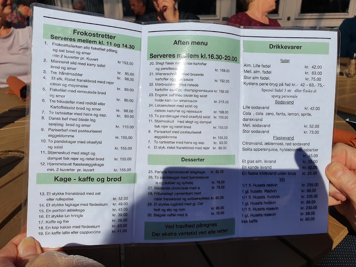 Menu Restaurant Kystens Perle-1