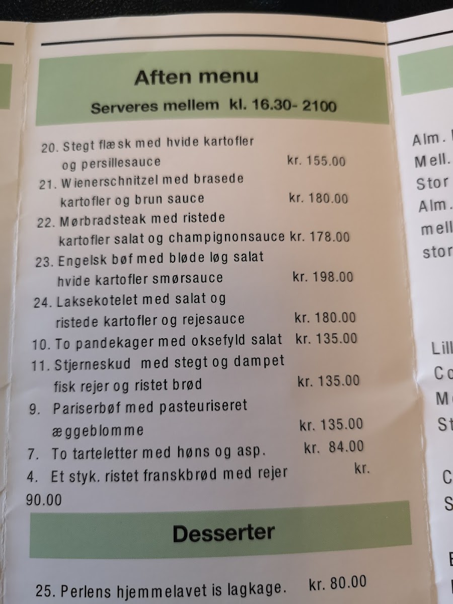 Menu Restaurant Kystens Perle-2