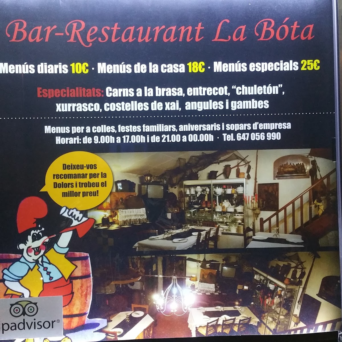 Menu Restaurant La Bota-5