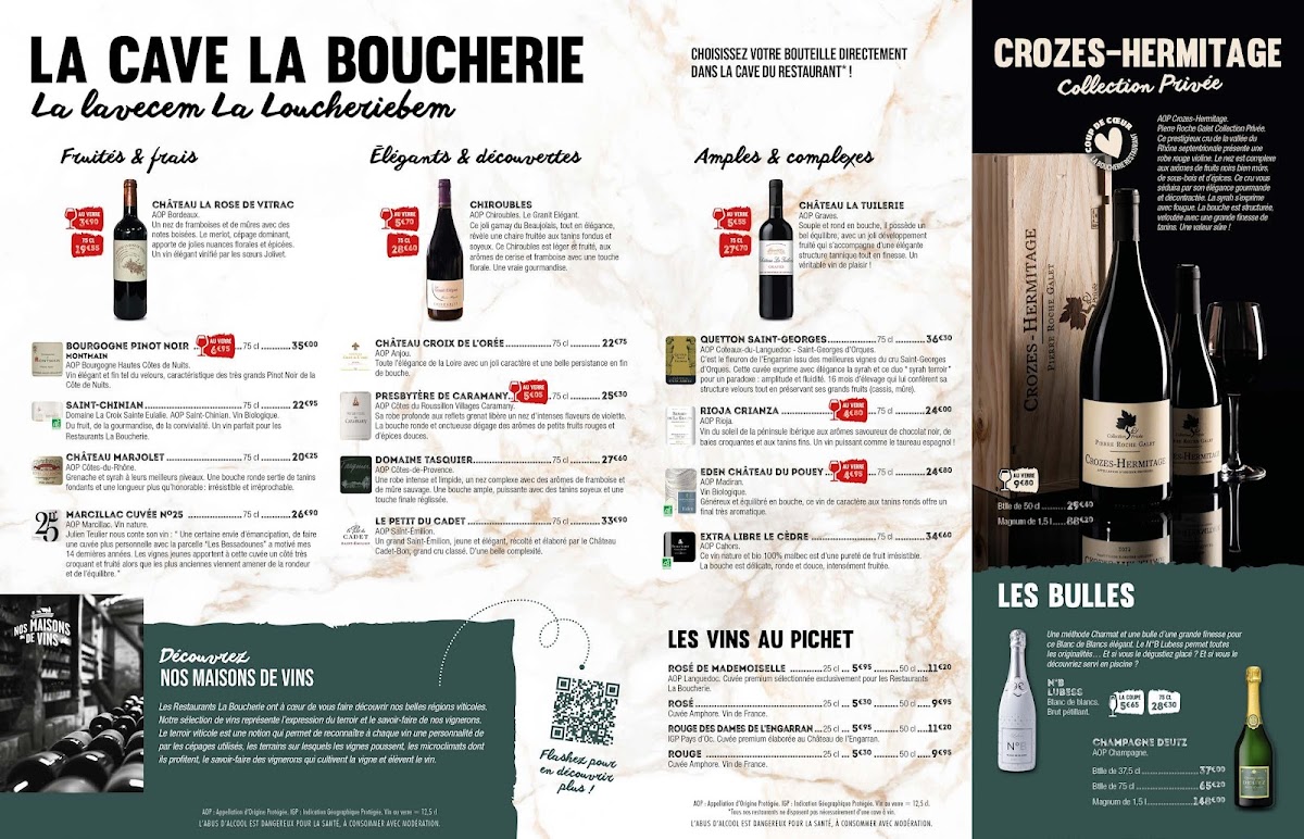 Menu Restaurant La Boucherie-9