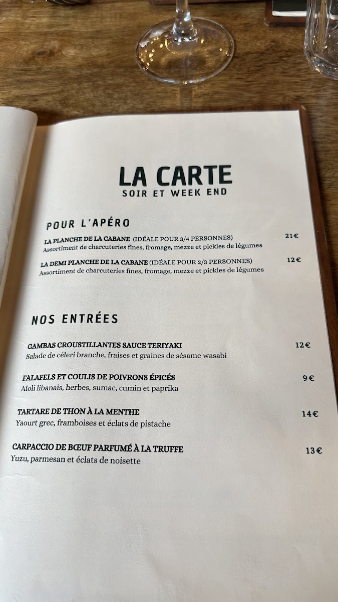 Menu Restaurant La Cabane Du Septentrion-3